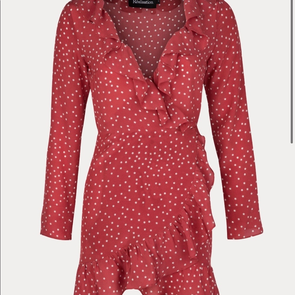 Realisation Alexandra dress red star